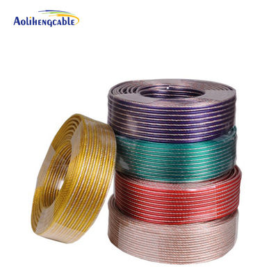 22 AWG OFC CCA Cable de altavoz 2 * 4mm Od Personalizable de alto rendimiento