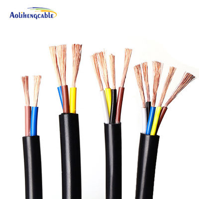 RVV 2 3 4 5 núcleos 0,75 1,0 1,5 2,5 mm Cable de control de potencia Alta durabilidad